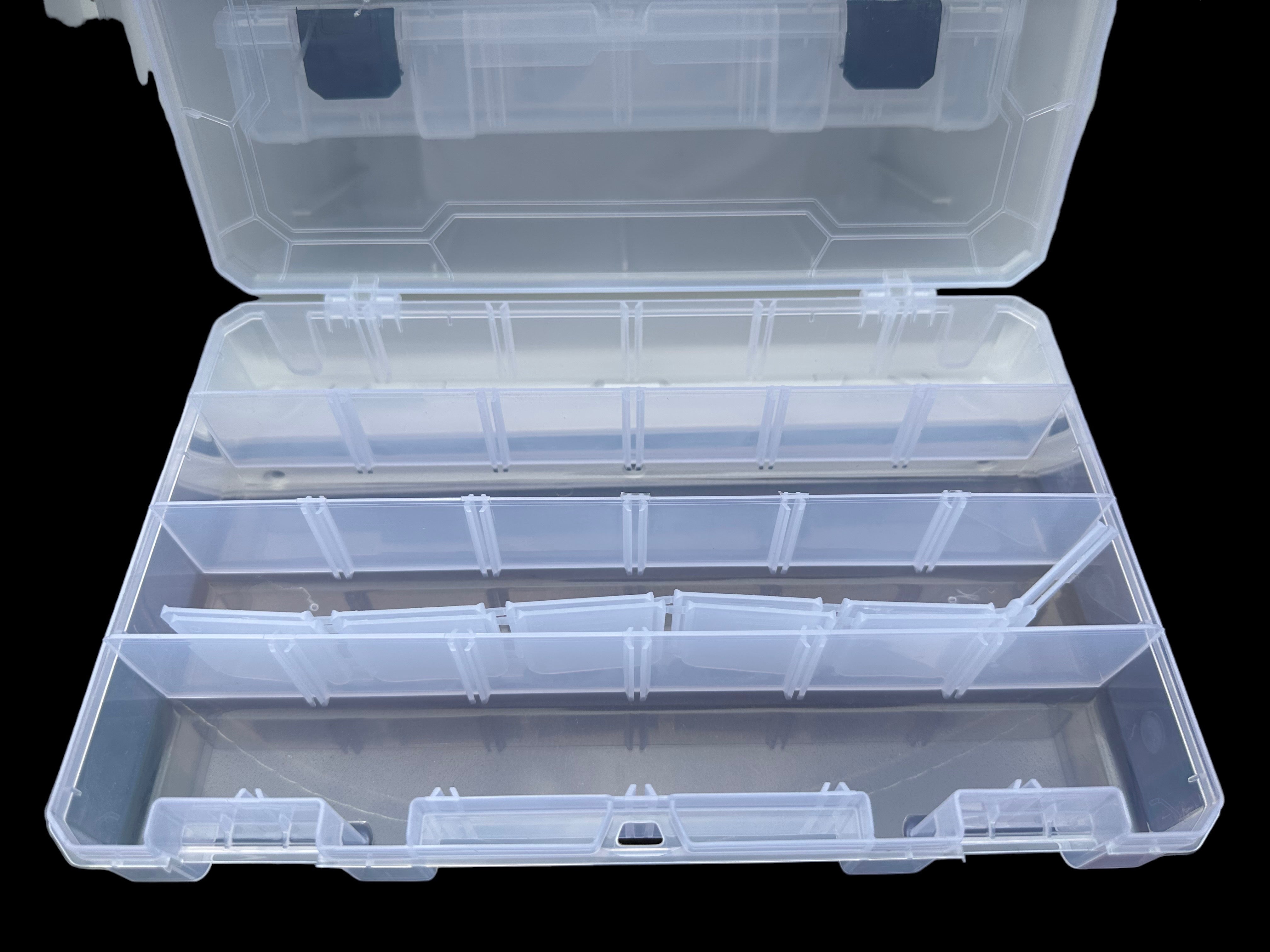 11" X 15" Tackle Box with Polar White Hatch & (3) Trays