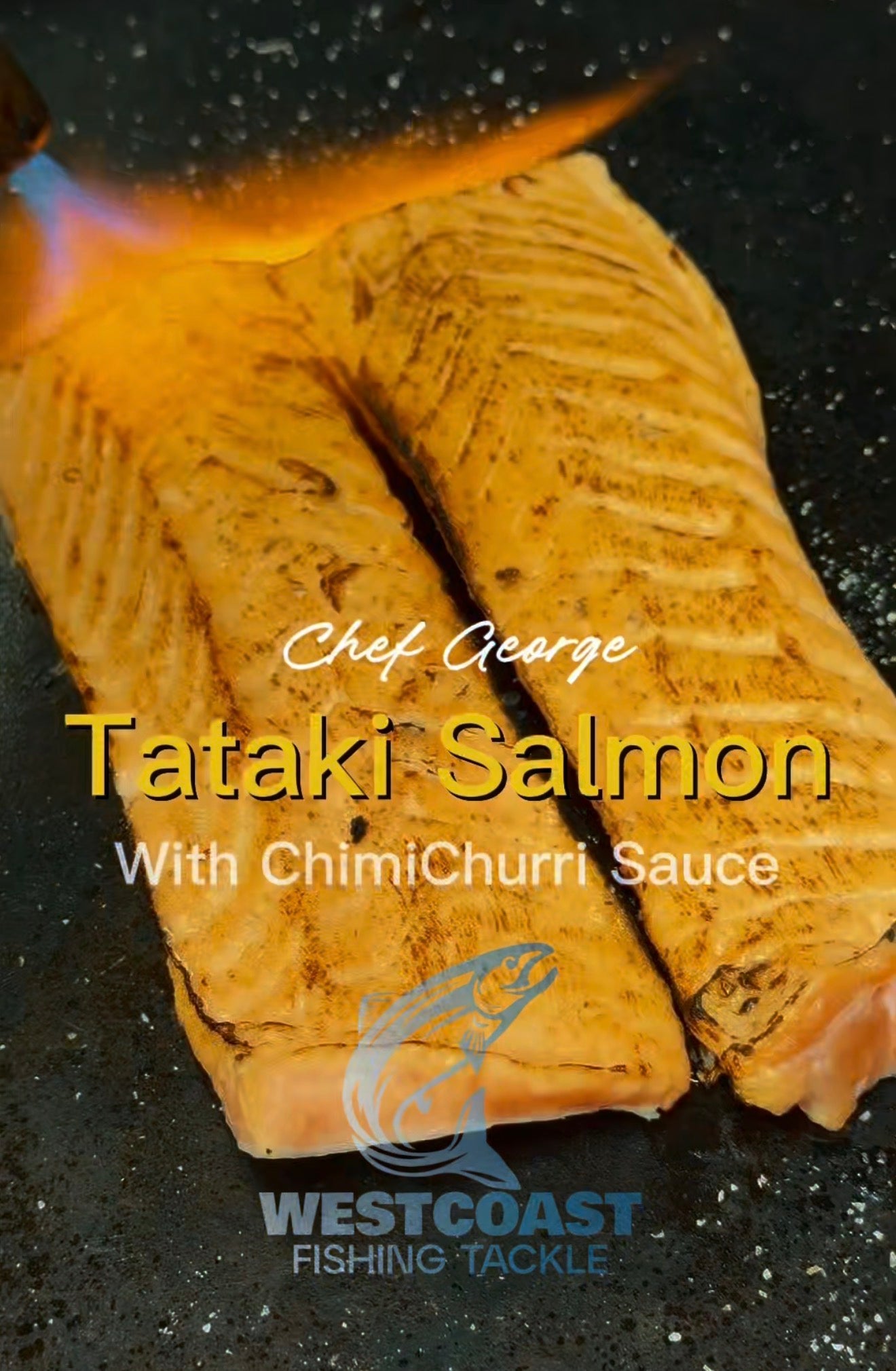 Salmon Tataki with Chimi Churra Sauce