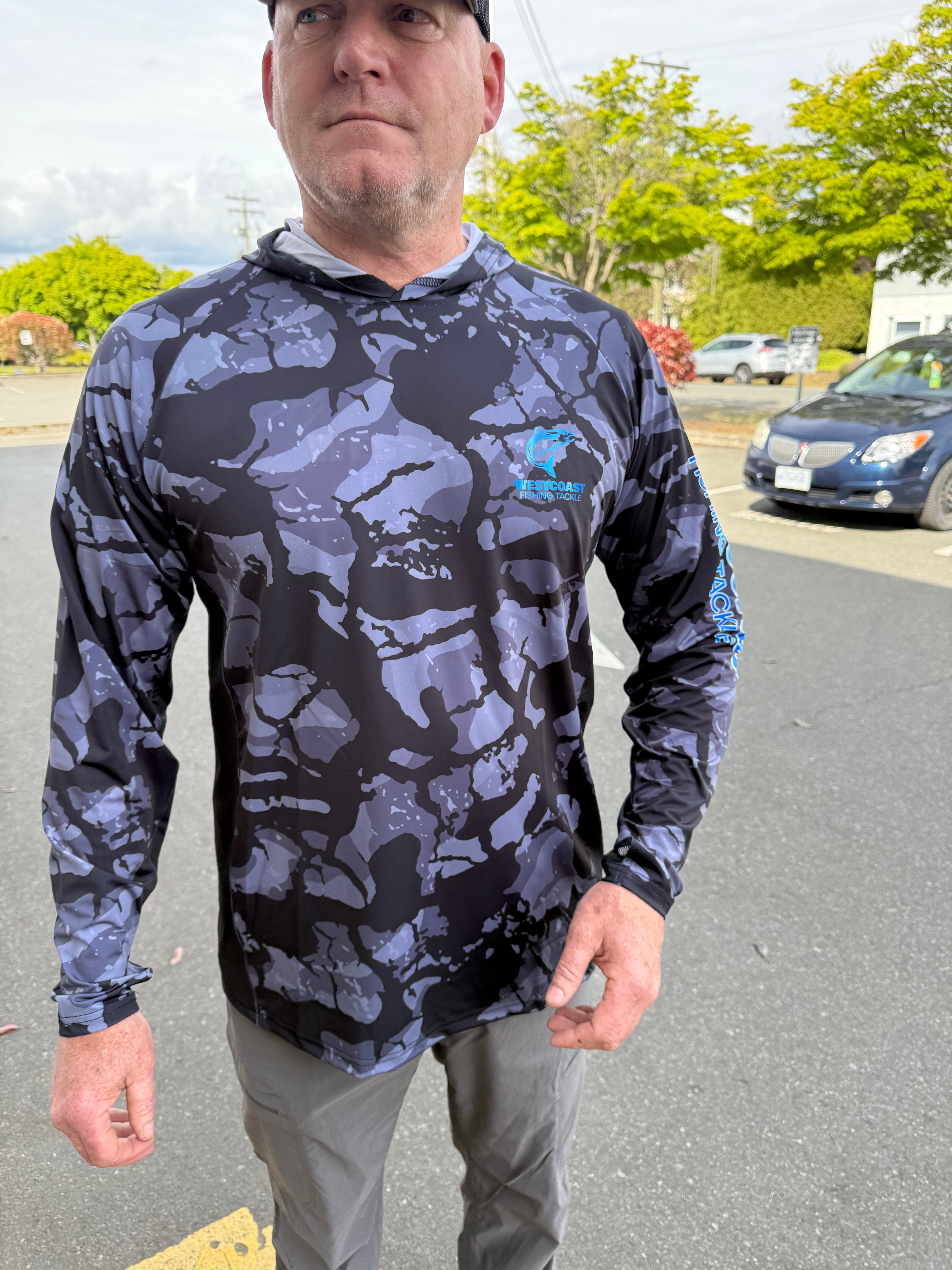 Branded Apparel - WCFT SUNSHIRTS - SPF 50 Grey/Black Camo