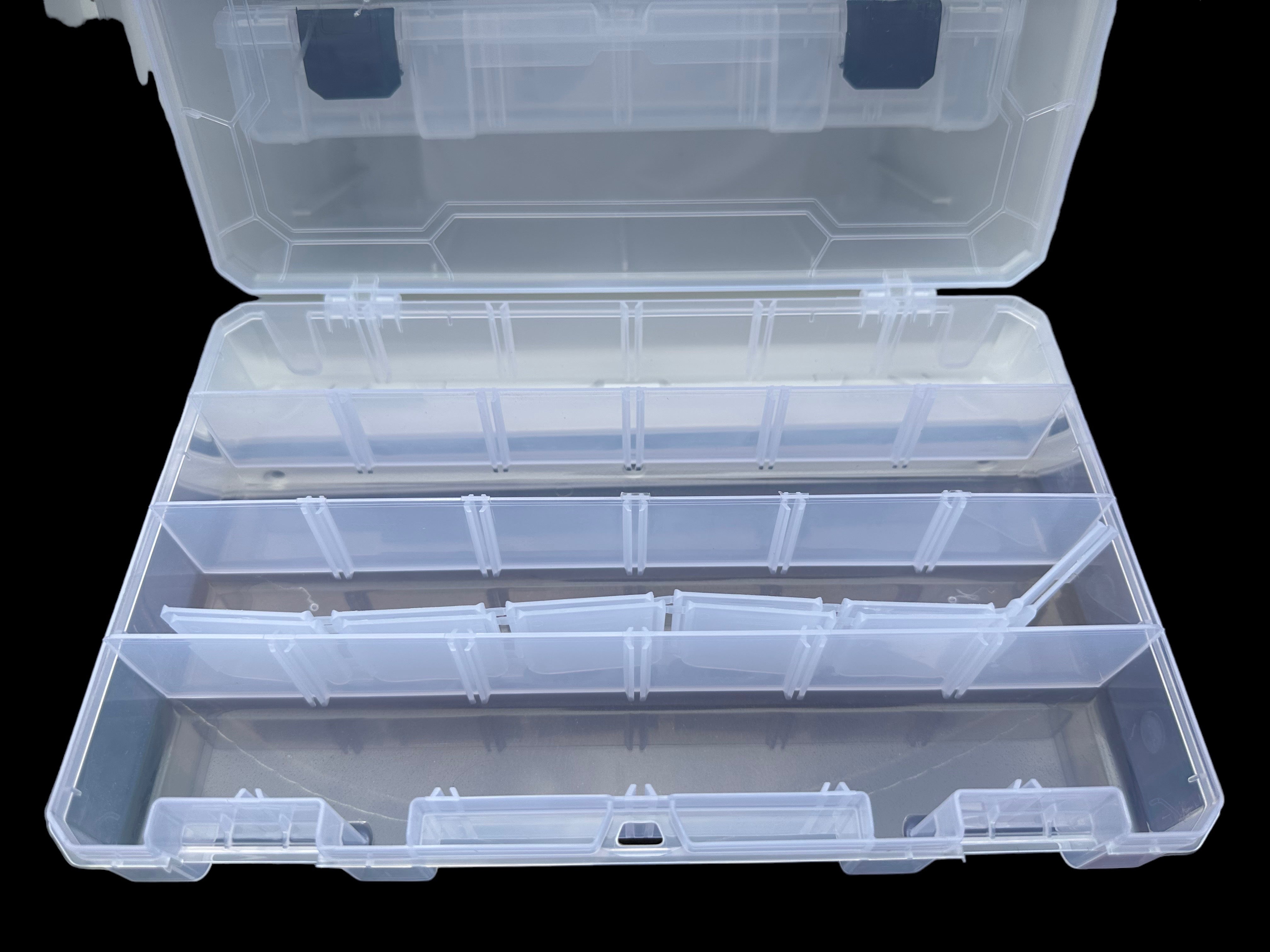 Tackle Box with Drawer and 3 Trays  Fishing tackle storage, Tackle box,  Fishing tackle box
