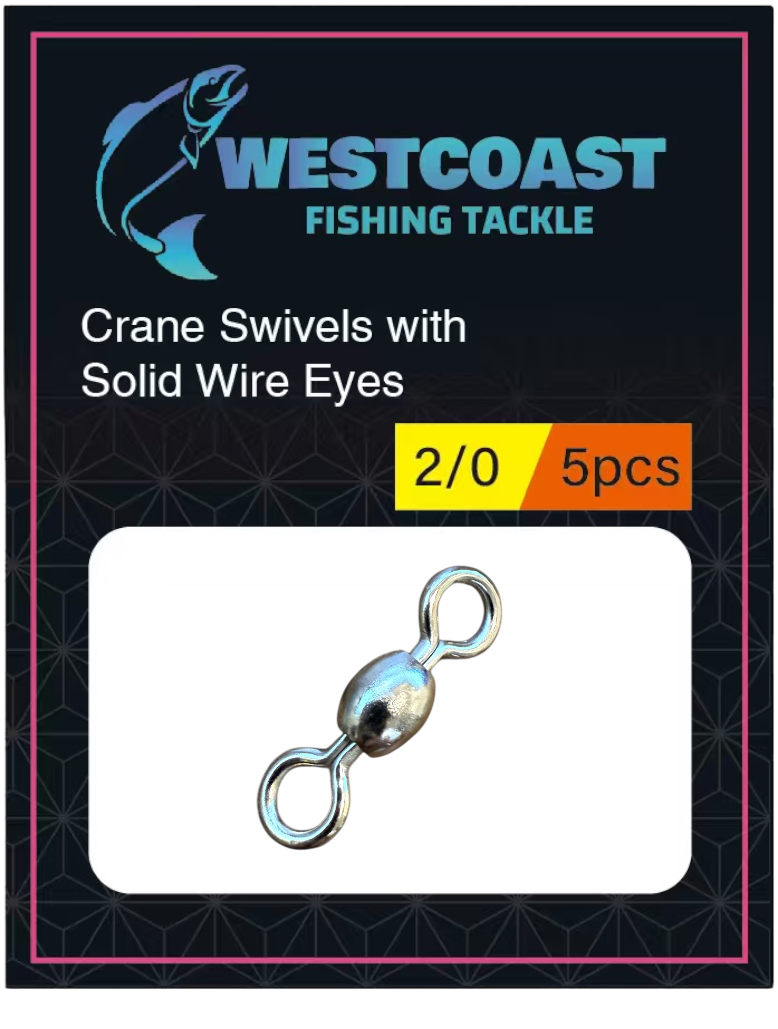 Crane Nickel-Plated Swivels - 5 Packs