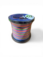 12 Strand MULTI COLOUR Braided Fishing LIne 60lb Ultra Thin