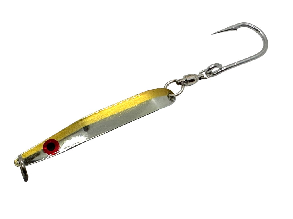 Small Spoon Fishing Lure and Bobber in Clear Tube - JK-9510